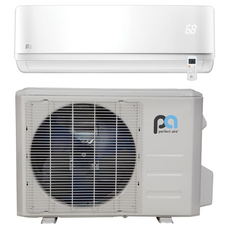 Perfect Aire Mini-Split, Sgl-Zne, Outdr, 230V, 12,000 Btu 2PAMSH12B-17.5